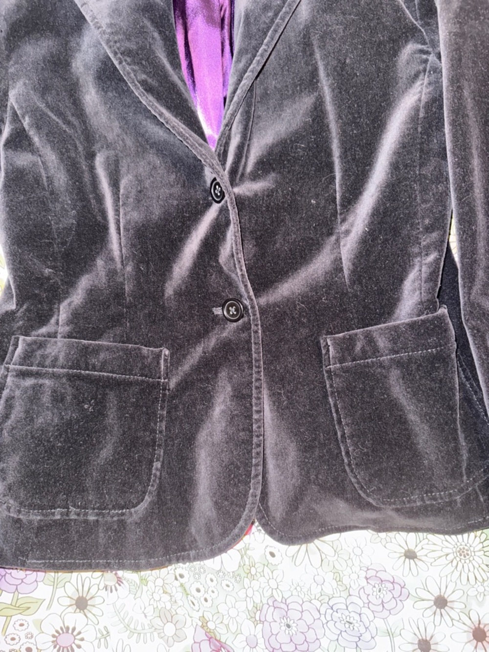 Vintage Gap Brand Black Velvet Blazer/Jacket!! - Picture 5 of 9